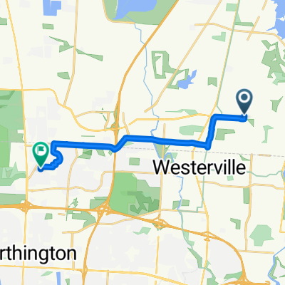 Hillegas Farm Dr, Westerville to Leaview Dr, Columbus