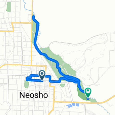 S Wood St, Neosho to E McKinney St, Neosho