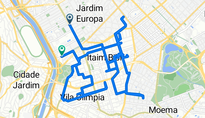 De Avenida Brigadeiro Faria Lima a Avenida Cidade Jardim