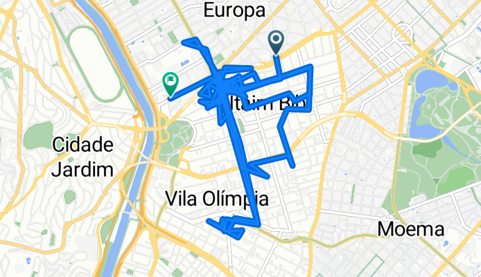 De Rua Turquia a Avenida Cidade Jardim