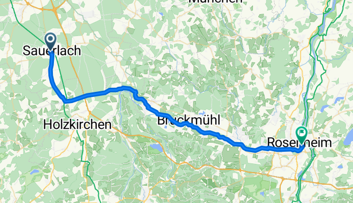 Sauerlach nach Rosenheim