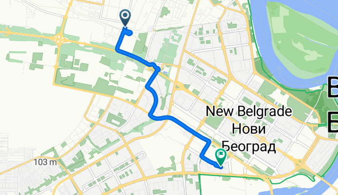 Херцеговачка, Belgrade to Jurija Gagarina, Belgrade