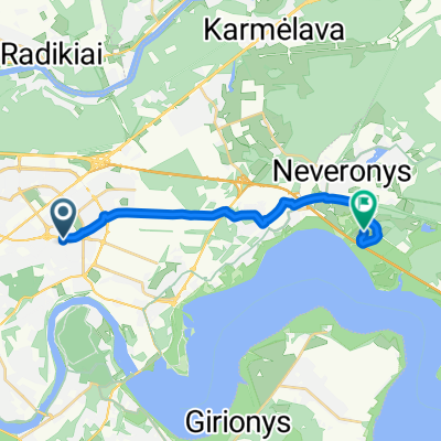 Ryšių gatvė to Sodų gatvė