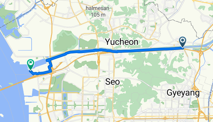 귤현동, 인천광역시에서 오류동, 인천광역시까지