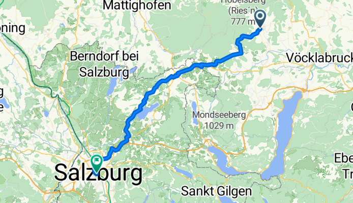 Vöcklamarkter Straße nach Rathausplatz