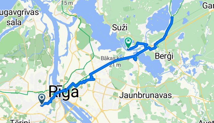 Magoņu iela, Rīga to Cielaviņu iela, Ādažu pag.