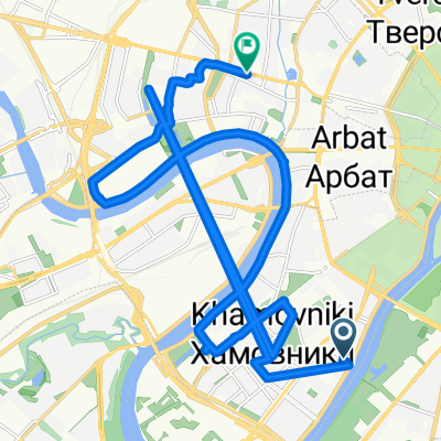 1-я Фрунзенская улица, Москва до улица Красная Пресня, Москва