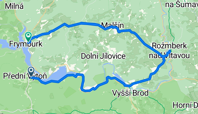 Přední Výtoň nach Frymburk