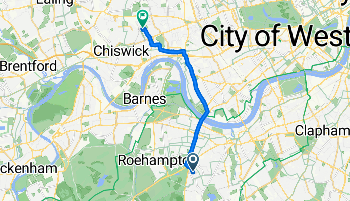 Swanton Gardens, London to Aylmer Road, London