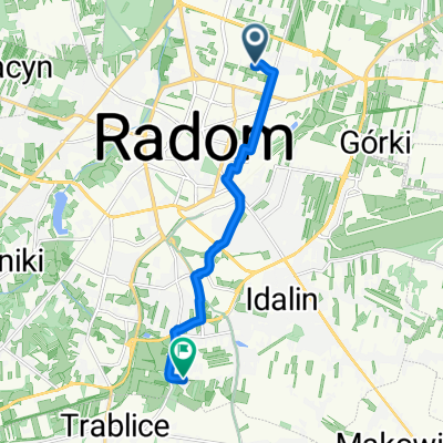 Gen Józefa Hallera, Radom do Ciborowska, Radom