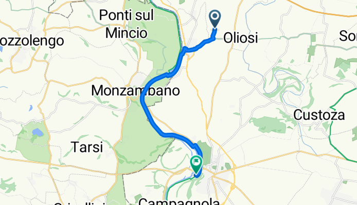 Via Zenati, Castelnuovo del Garda nach Via Raffaello Sanzio, Valeggio sul Mincio