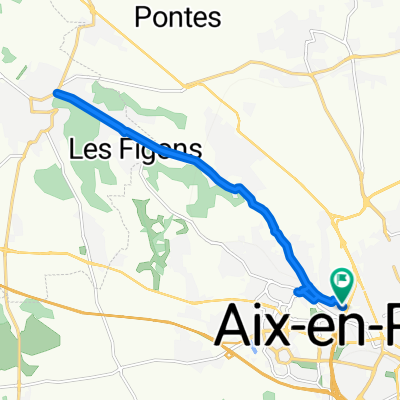 Chemin de Bouenhoure, Aix-en-Provence à Chemin de Bouenhoure, Aix-en-Provence
