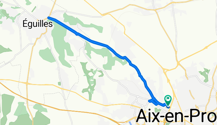 Chemin de Bouenhoure, Aix-en-Provence à Chemin de Bouenhoure, Aix-en-Provence