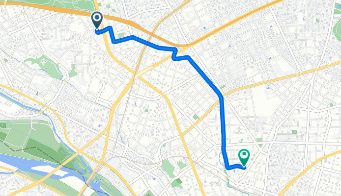 Seta 5-Chōme, Setagaya to Nakamachi 2-Chōme, Setagaya