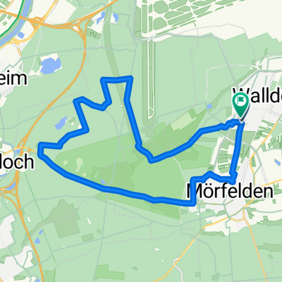 Mörfelder Straße, Mörfelden-Walldorf nach Mörfelder Straße, Mörfelden-Walldorf