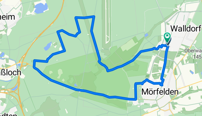 Mörfelder Straße, Mörfelden-Walldorf nach Mörfelder Straße, Mörfelden-Walldorf