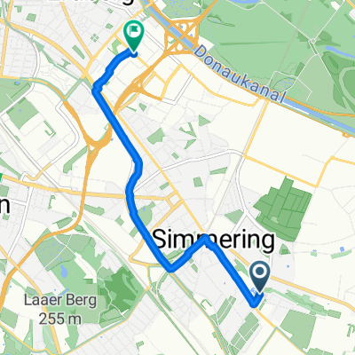 Kaiser-Ebersdorfer-Straße, Vienna to Nottendorfer Gasse, Vienna