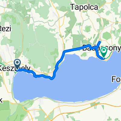 Rezgő utca, Keszthely - Római út, Badacsonytomaj