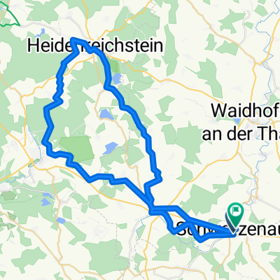 Teichgasse, Schwarzenau nach Wiesengasse, Schwarzenau