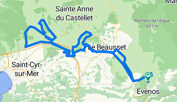 Chemin de la Colle, Évenos à Chemin de la Colle, Évenos