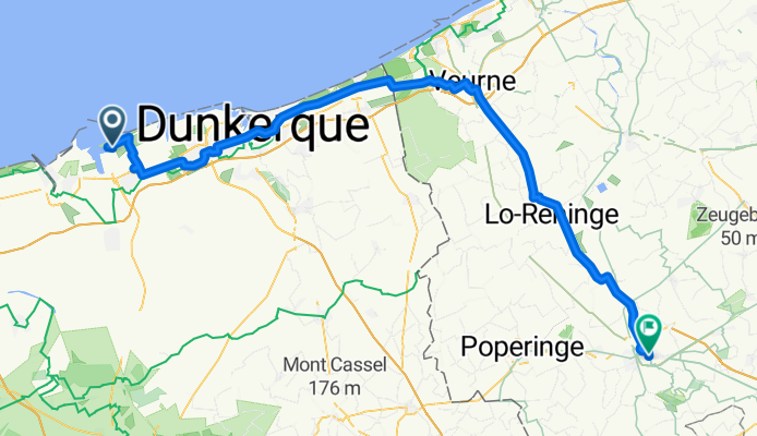 From Loon-Plage to Ypres
