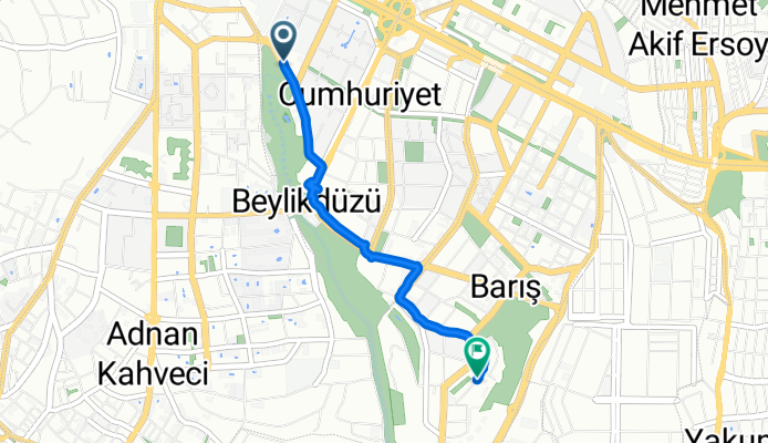 Erdemli Cd., Beylikdüzü to Nigar Sk., Beylikdüzü