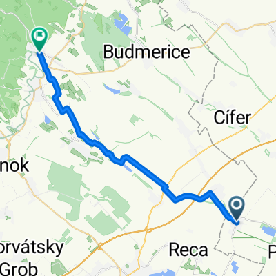 Veľký Grob, Veľký Grob až Harmónia, Modra