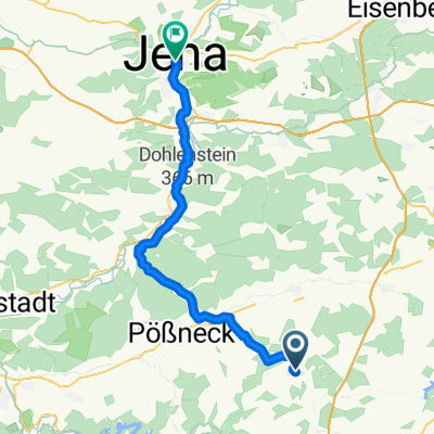 Dreba, Neustadt an der Orla nach Knebelstraße, Jena
