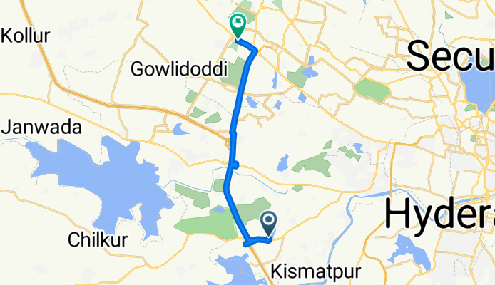 9939+2MF to Gachibowli Road