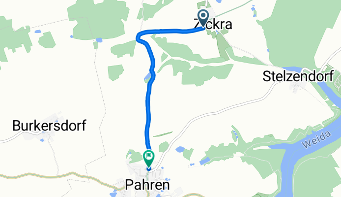 Zickra, Auma-Weidatal nach Oststraße, Zeulenroda-Triebes