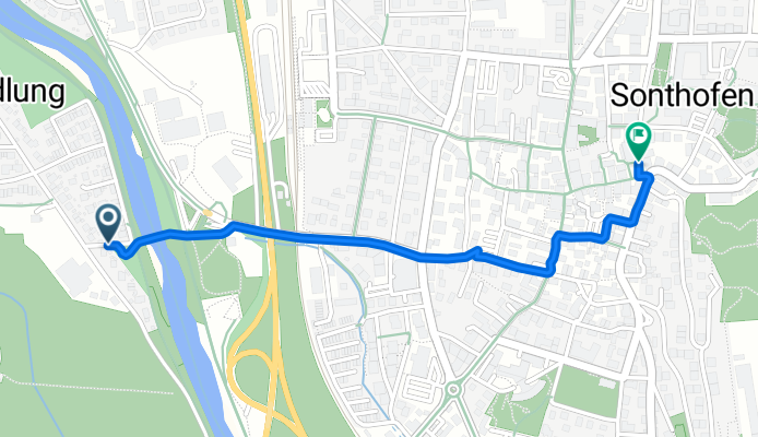 Am Illerdamm, Sonthofen nach Richard-Wagner-Straße, Sonthofen