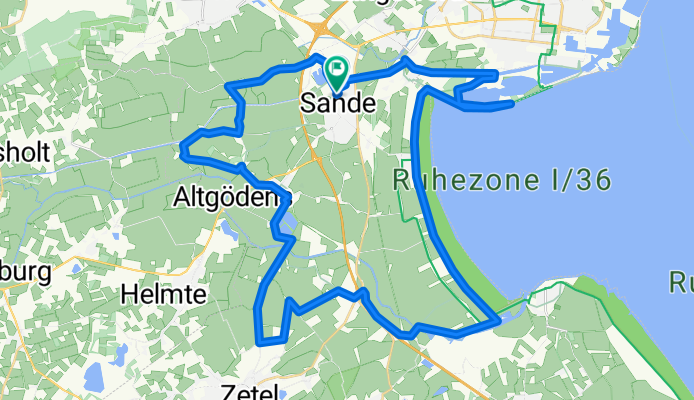 Grüner Weg, Sande nach Grüner Weg, Sande