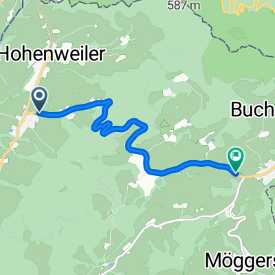 Leutenhofen, Hohenweiler nach Weienried, Möggers