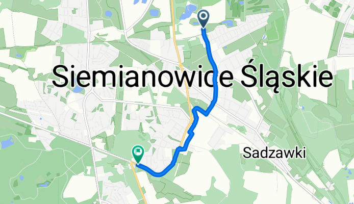 From Siemianowice Śląskie to Katowice