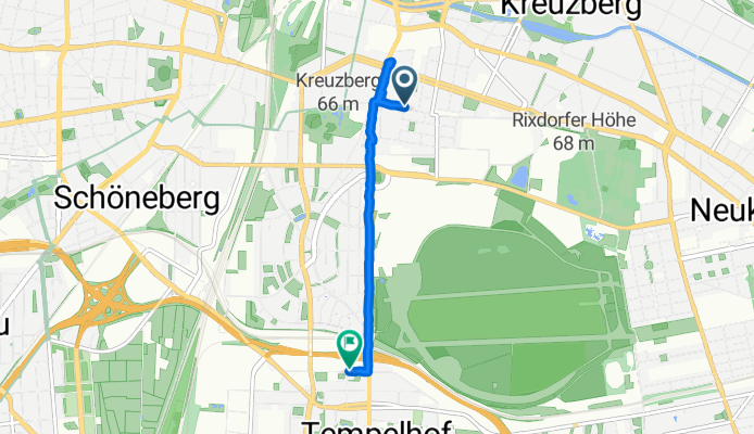 Bergmannstraße, Berlin nach Ringbahnstraße, Berlin