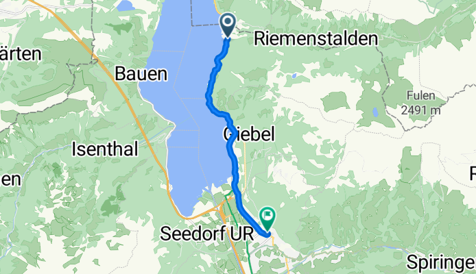 Bahnhofstrasse, Sisikon nach Schybenplätzliweg, Altdorf UR