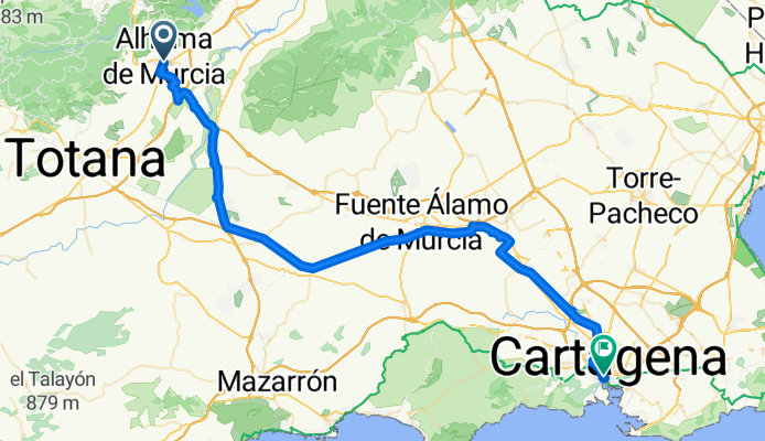 From Murcia to Cartagena