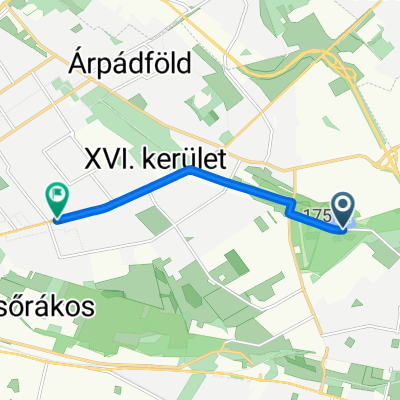 Naplás utca, Budapest to Veres Péter út, Budapest