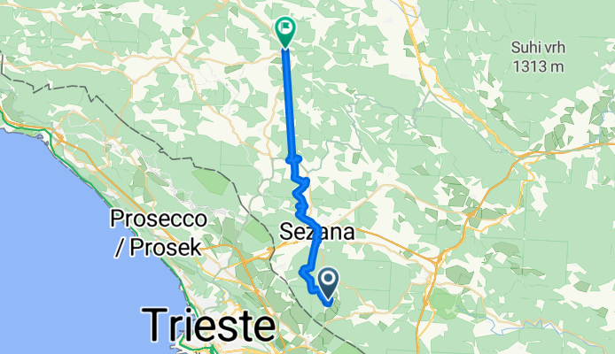 Lipica 15c to Štanjel 1a