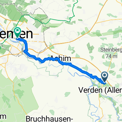 Kutschenweg, Verden nach Osterdeich, Bremen