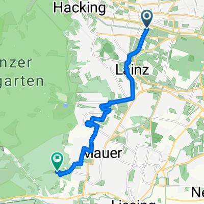 48.191, 16.290 nach 48.145, 16.247