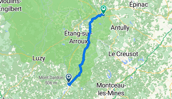 Toulon-sur-Arroux to Autun
