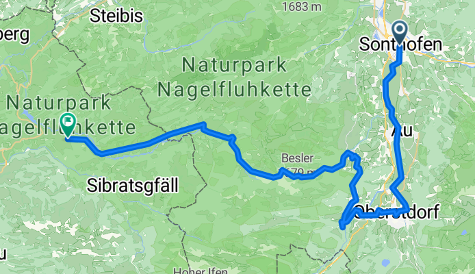 Richard-Wagner-Straße, Sonthofen nach Sütten, Hittisau