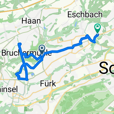 Haaner Straße, Solingen nach Focher Straße, Solingen
