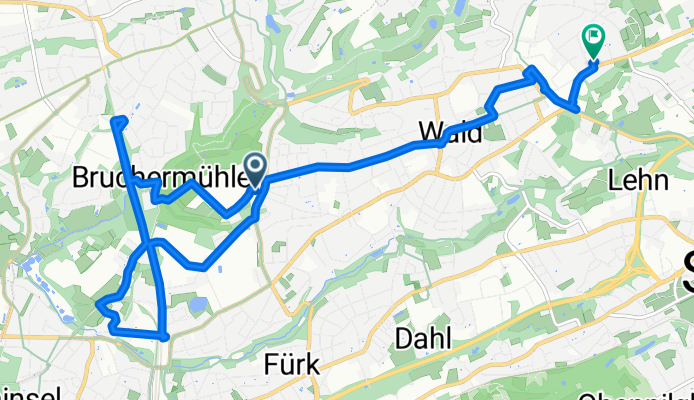 Haaner Straße, Solingen nach Focher Straße, Solingen