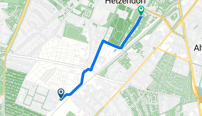Hainbuchenweg nach Strohberggasse