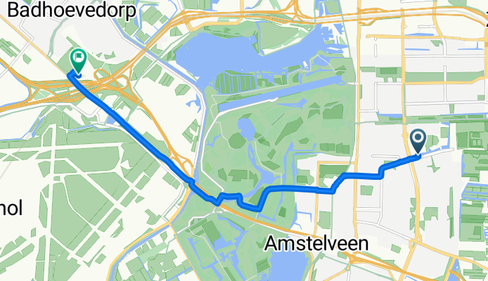 От Professor J.H. Bavincklaan до Schipholweg 293A