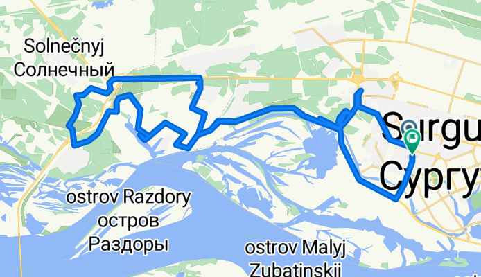 улица Дзержинского, Сургут до проспект Ленина, Сургут