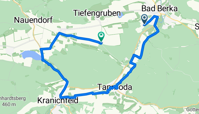 Robert-Koch-Allee, Bad Berka nach Bad Berka