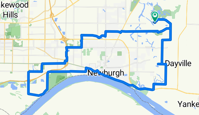 Brompton Dr, Newburgh to Brompton Dr, Newburgh